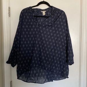 H&M Hippie/Boho Loose Fit Blouse/Top/Tunic